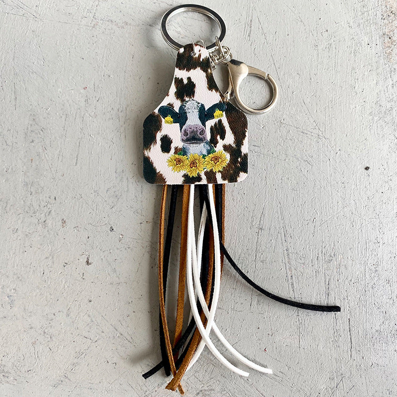 Wholesale Leather Western Cowboy Keychain